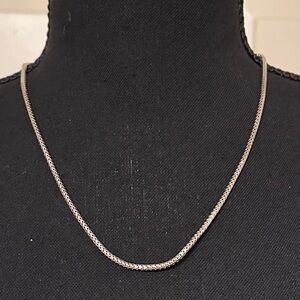 Elegant Italian Sterling Silver Chain Necklace